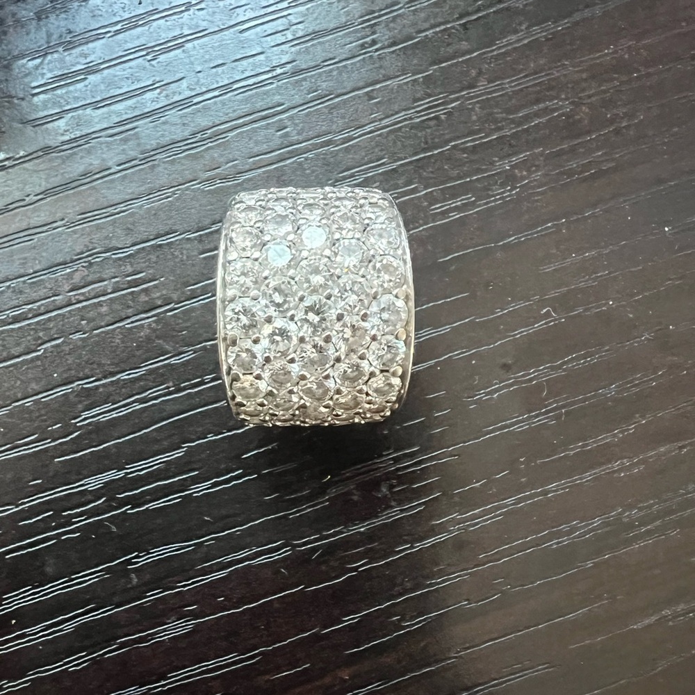 6.75 TCW 18k diamond band.